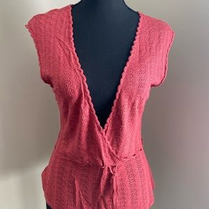 Pink Woven Top by MOTH, for Anthropologie